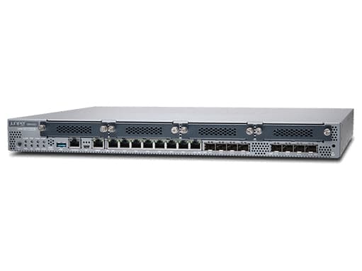 Juniper Networks SRX340 Services Gateway - Sikkerhetsapparat - 16 porter - 1GbE, HDLC, Frame Relay, PPP, MLPPP, MLFR - front til bakside-luftflyt - 1