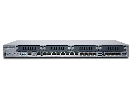 Juniper Networks SRX340 Services Gateway - Sikkerhetsapparat - 16 porter - 1GbE, HDLC, Frame Relay, PPP, MLPPP, MLFR - front til bakside-luftflyt - 1