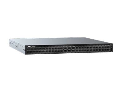 Dell Networking S4148F-ON - Switch - L3 - Styrt - 48 x 10 Gigabit SFP+ + 4 x 100 Gigabit QSFP28 + 2 x 40 Gigabit QSFP+ - front til bakside-luftflyt - Svart
