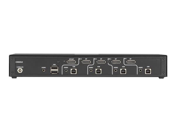 Black Box SECURE NIAP - Single-Head - omkopplare för tangentbord/video/mus/ljud - 4 x KVM/ljud - 1 lokal användare - skrivbordsmodell - TAA-kompatibe