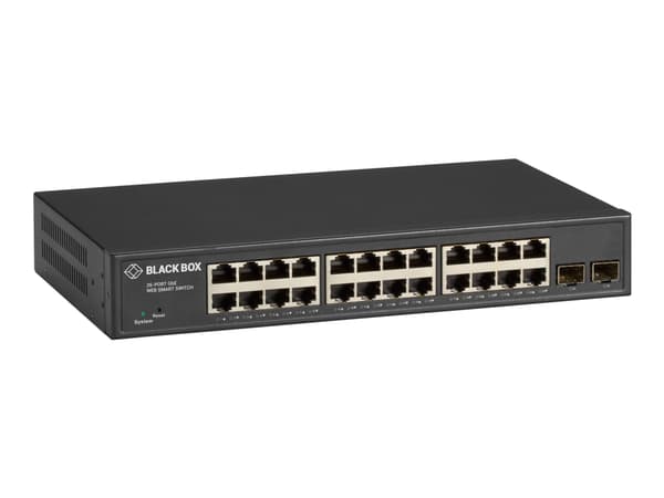 Black Box - Switch - smart - 24 x 10/100/1000 + 2 x SFP - rackmonterbar