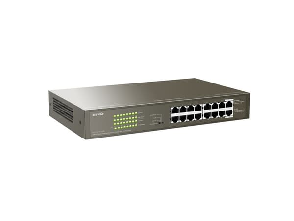 Tenda TEG1116P-16-150W-EU network switch Unmanaged Gigabit Ethernet (10/100/1000) Power over Ethernet (PoE) Bronze