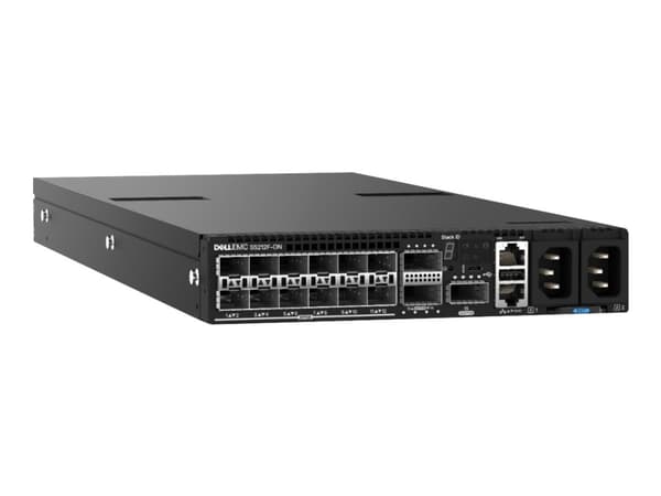 Dell PowerSwitch S5212F-ON - Switch - Administrerad - 12 x 25 Gigabit SFP28 + 3 x 100 Gigabit QSFP28 - rackmonterbar - med 1 års Premier-support med Svart