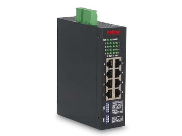ROLINE 21.13.1136, Håndtert, L2, Gigabit Ethernet (10/100/1000), Full tosidig Sort