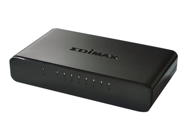 Edimax ES-3308P - Switch - ikke-styrt - 8 x 10/100 - stasjonær