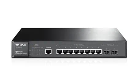 TP-Link JetStream TL-SG3210 - Switch - Administrerad - 8 x 10/100/1000 - skrivbordsmodell, rackmonterbar
