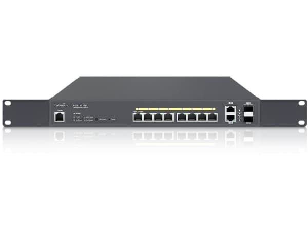 EnGenius ECS1112FP, Håndtert, L2+, Gigabit Ethernet (10/100/1000), Full tosidig, Strøm over Ethernet (PoE), Rack-montering