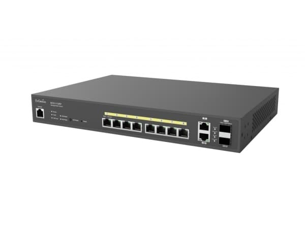 EnGenius ECS1112FP, Håndtert, L2+, Gigabit Ethernet (10/100/1000), Full tosidig, Strøm over Ethernet (PoE), Rack-montering