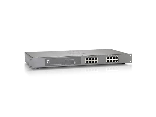 LevelOne FEP-1612W380 - Switch - 16 x 10/100 (PoE+) - rackmonterbar - PoE+ (480 W)