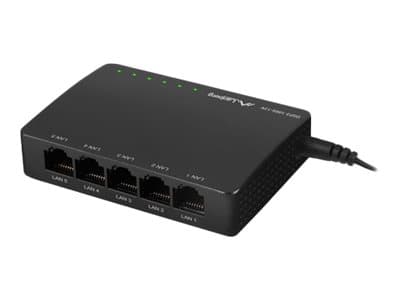 Lanberg DSP2-1005-12V, Hallitsematon, Gigabit Ethernet (10/100/1000)