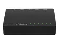 Lanberg DSP2-1005-12V, Hallitsematon, Gigabit Ethernet (10/100/1000)