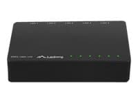 Lanberg DSP2-1005-12V, Hallitsematon, Gigabit Ethernet (10/100/1000)