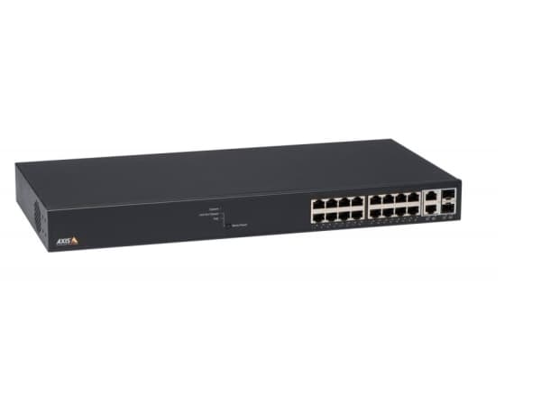 Axis T8516 - Switch - Styrt - 16 x 10/100/1000 (PoE+) + 2 x 10/100/1000/SFP - stasjonær, rackmonterbar - PoE+ (240 W) - for AXIS A1610, C1410, D3110,