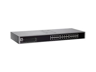 LevelOne FSW-2450 - Switch - 24 x 10/100 - skrivbordsmodell Svart