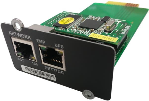PowerWalker NMC-kortti - sovitin fjernadministration - 10/100 Ethernet - lajittelu - PowerWalker VFI 1000, VFI 10000, VFI 1500, VFI 2000, VFI 3000, V