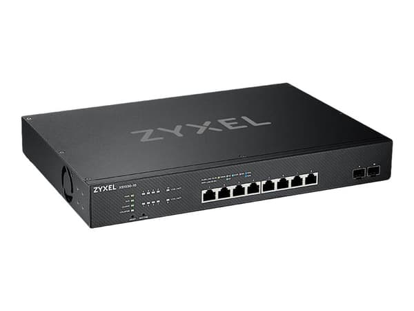 Zyxel XS1930-10 - Kytkin - älykäs - 8 x 100/1000/2.5G/5G/10GBase-T + 2 x 10 Gigabit SFP+ - monterbar på stativ