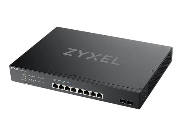 Zyxel XS1930-10 - Switch - smart - 8 x 100/1000/2.5G/5G/10GBase-T + 2 x 10 Gigabit SFP+ - rackmonterbar Svart