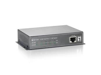 LevelOne GEP-0521 - Switch - ohanterad - 4 x 10/100/1000 - skrivbordsmodell - PoE+
