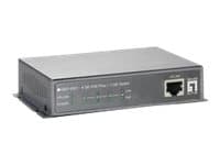 LevelOne GEP-0521 - Switch - ikke-styrt - 4 x 10/100/1000 - stasjonær - PoE+ Grå