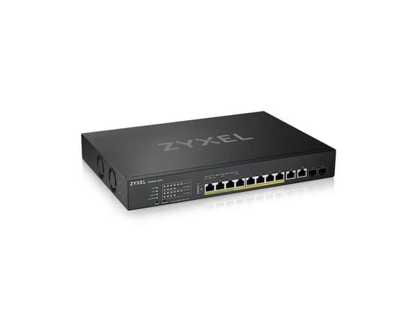 Zyxel XS1930-12HP - Switch - smart - 8 x 100/1000/2.5G/5G/10GBase-T (PoE++) + 2 x 100/1000/2.5G/5G/10GBase-T + 2 x 10 Gigabit SFP+ - rackmonterbar -