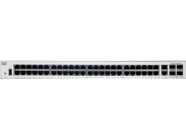 Cisco Catalyst 1000-48T-4G-L - Switch - Administrerad - 48 x 10/100/1000 + 4 x gigabit SFP (upplänk) - rackmonterbar