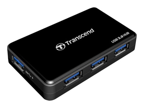 Transcend HUB3 - Hubb - 4 x SuperSpeed USB 3.0 - skrivbordsmodell - för Intel Next Unit of Computing 11 Essential Kit - NUC11ATKPE