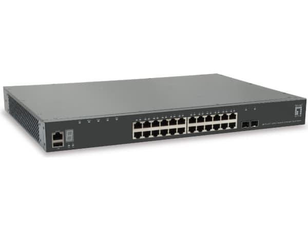 LevelOne GTL-2891 - Switch - L3 - Administrerad - 24 x 10/100/1000 + 2 x 10 Gigabit SFP+ (upplänk) - rackmonterbar