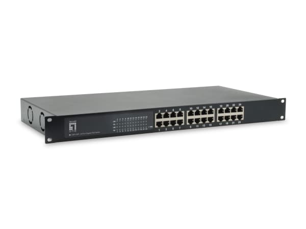 LevelOne GEP-2421W150 - Switch - 24 x 10/100/1000 (PoE) - rackmonterbar - PoE+ (150 W)