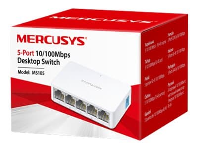 Mercusys MS105 - Switch - ohanterad - 5 x 10/100 - skrivbordsmodell