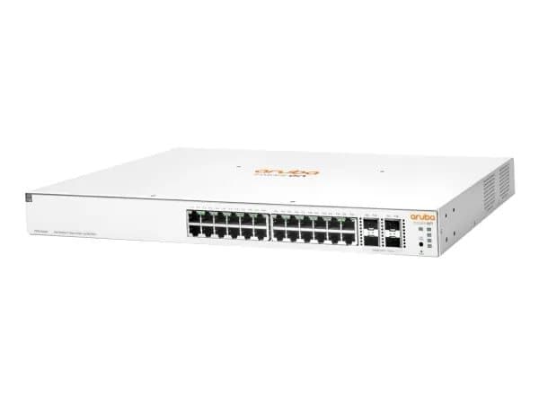 HPE Aruba Instant On 1930 24G Class4 PoE 4SFP/SFP+ 370W Switch - Switch - L3 - Administreret - 24 x 10/100/1000 (PoE) + 4 x 1 Gigabit / 10 Gigabit SF Vit
