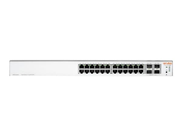 HPE Networking Instant On 1930 24G 4SFP/SFP+ Switch - Switch - L3 - Styrt - 24 x 10/100/1000 + 4 x 1 Gigabit / 10 Gigabit SFP+ - rackmonterbar Hvit