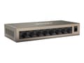Miniatyrbild 2 av 5: Tenda TEG1008M - Switch - 8 x 10/100/1000 - skrivbordsmodell