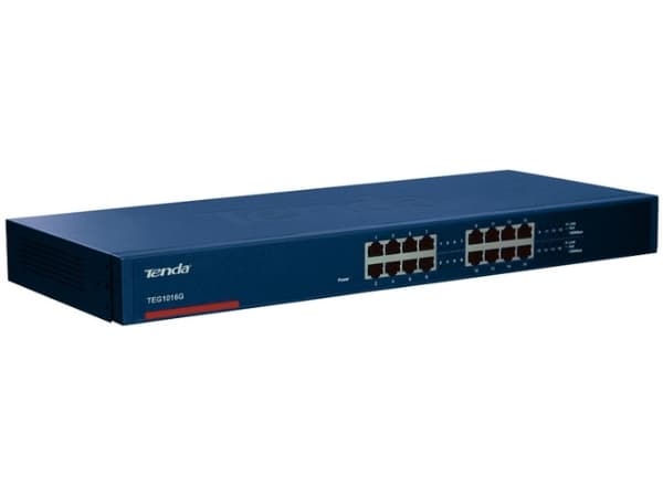 Tenda TEG1016G - Switch - 16 x 10/100/1000 - rackmonterbar