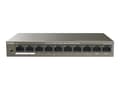Miniatyrbilde 2 av 5: Tenda TEF1110P-8-63W - Switch - ikke-styrt - 8 x 10/100 (PoE) + 2 x 10/100 (opplink) - stasjonær - PoE (63 W)