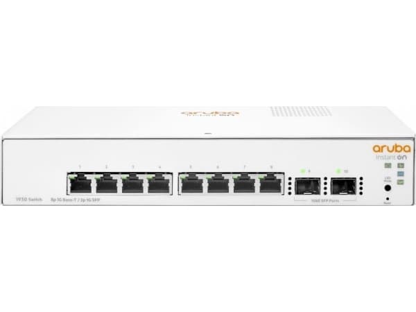 HPE Networking Instant On 1930 8G 2SFP Switch - Switch - L3 - Styrt - 8 x 10/100/1000 + 2 x Gigabit SFP - stasjonær