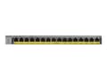 Pikkukuva 3 / 5: NETGEAR GS116LP, Ikke administreret, Gigabit Ethernet (10/100/1000), Strøm over Ethernet (PoE), Stativ-montering