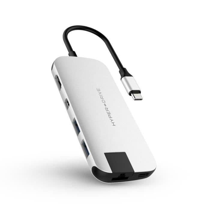 HYPER USB-C Hyper SLIM Hub - Sølv