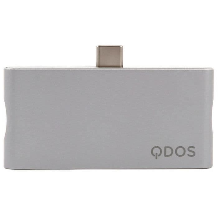 QDOS PowerLink Nano USB-C 4-i-1 IPAD PRO hub - Sølv