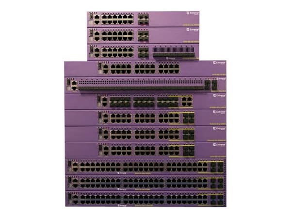 Extreme Networks ExtremeSwitching X440-G2 X440-G2-24t-10GE4 - Switch - Administrerad - 24 x 10/100/1000 + 4 x 1 Gigabit / 10 Gigabit SFP+ + 4 x kombi Burgundisk