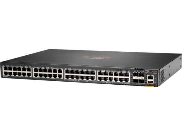 HPE Aruba 6200F 48G 4SFP+ Switch - Switch - L3 - Administreret - 48 x 10/100/1000 + 4 x 1 Gigabit / 10 Gigabit SFP+ - monterbar på stativ