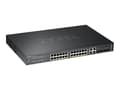 Miniatyrbilde 2 av 5: Zyxel GS2220-28HP - Switch - Administrator - 24 x 10/100/1000 (PoE+) + 4 x combo Gigabit SFP - monterbar på stativ - PoE+ (375 W)