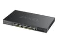 Miniatyrbilde 1 av 5: Zyxel GS2220-28HP - Switch - Administrator - 24 x 10/100/1000 (PoE+) + 4 x combo Gigabit SFP - monterbar på stativ - PoE+ (375 W)