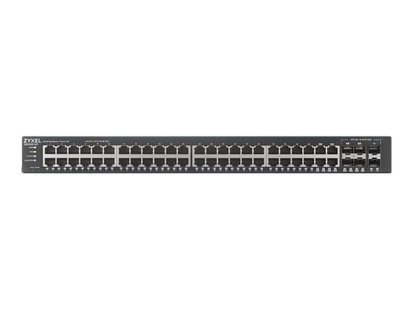 Zyxel GS2220-50 - Switch - Administrator - 44 x 10/100/1000 + 4 x combo Gigabit SFP + 2 x Gigabit SFP - monterbar på stativ