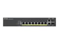 Miniatyrbilde 3 av 5: Zyxel GS2220-10HP - Switch - Administrert - 8 x 10/100/1000 (PoE+) + 2 x combo Gigabit SFP - rackmonterbar, veggmonterbar - PoE+ (180 W)