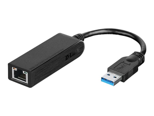 D-Link DUB-1312 - Nettverksadapter - USB 3.0 - Gigabit Ethernet Sort