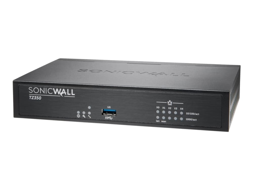 SonicWall TZ350 - Sikkerhetsap1 part - med 3-års SonicWALL Advanced Gateway Security Suite - GigE - SonicWall Promotional Tradeup