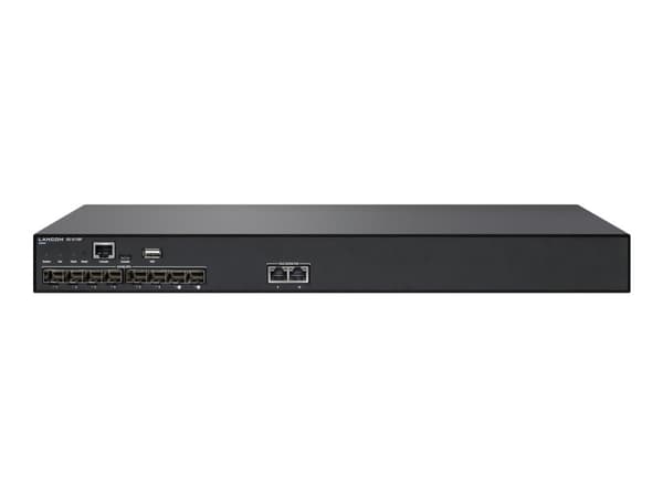 LANCOM XS-5110F - Switch - L3 - Styrt - 8 x 1 Gigabit / 10 Gigabit SFP+ + 2 x 1/2.5/5/10GBase-T - rackmonterbar Sort