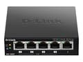Miniatyrbild 3 av 5: D-Link DES-1005P/E nätverksswitchar Ohanterad L2 Fast Ethernet (10/100) Strömförsörjning via Ethernet (PoE) stöd Svart