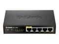 Miniatyrbild 4 av 5: D-Link DES-1005P/E nätverksswitchar Ohanterad L2 Fast Ethernet (10/100) Strömförsörjning via Ethernet (PoE) stöd Svart