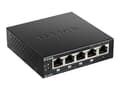 Miniatyrbild 1 av 5: D-Link DES-1005P/E nätverksswitchar Ohanterad L2 Fast Ethernet (10/100) Strömförsörjning via Ethernet (PoE) stöd Svart